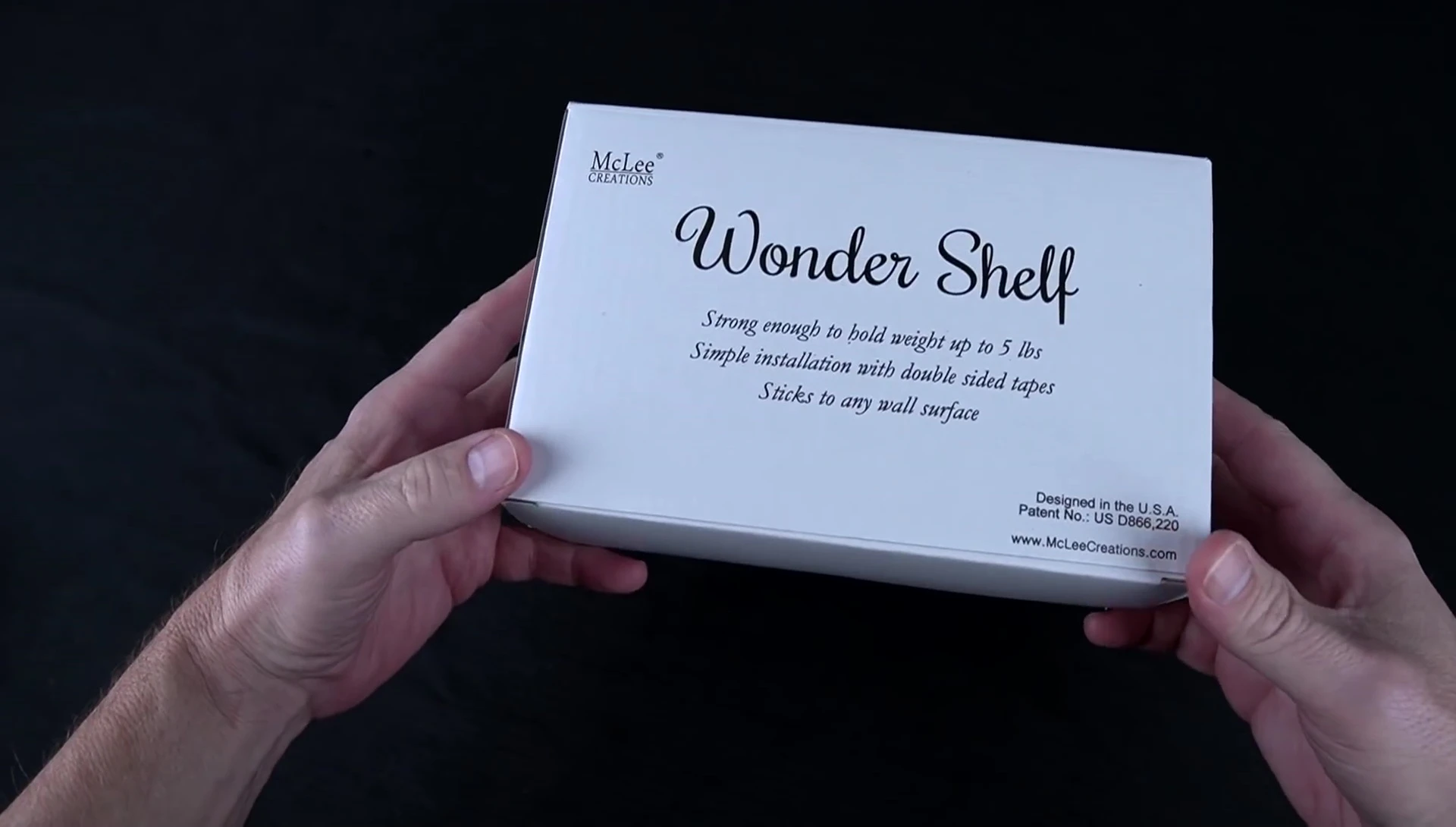 The Wonder Shelf packaging.