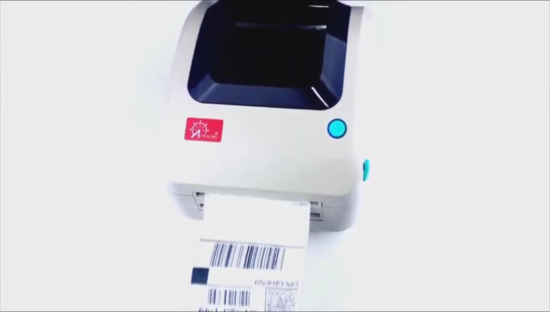 Screenshot demonstrating the speed of the Ark Scan 2054 in printing labels